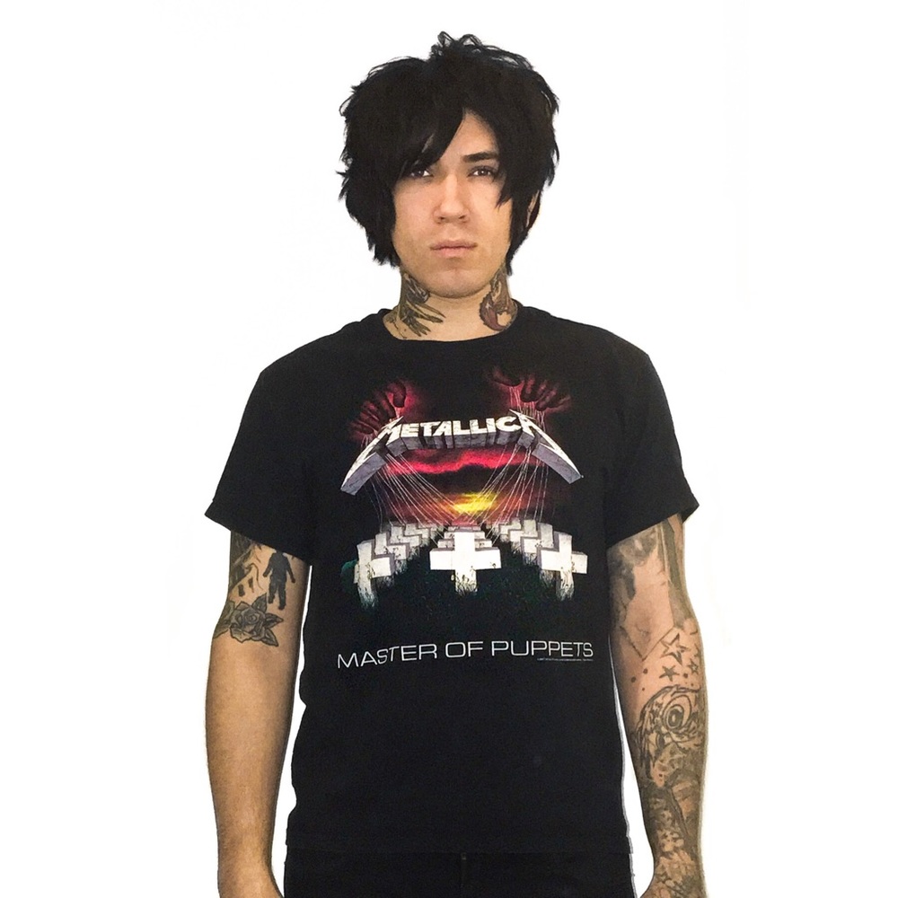 Metallica Master of Puppets shirt front / back art